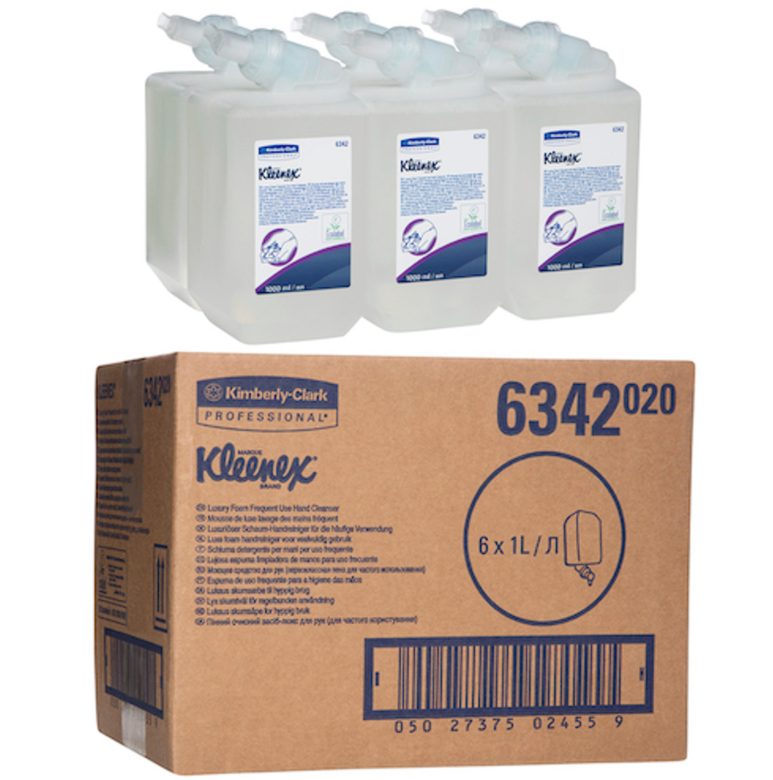 Kleenex Luxury Foam Hand Soap Cleanser Box of 6