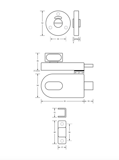 700-Ambulant-Series Metlam S'Steel Bumper/Lock