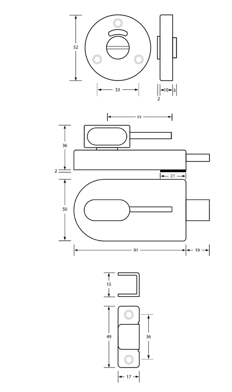 700-Ambulant-Series Metlam S'Steel Bumper/Lock