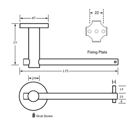 Antimicrobial Single Toilet Roll Holder