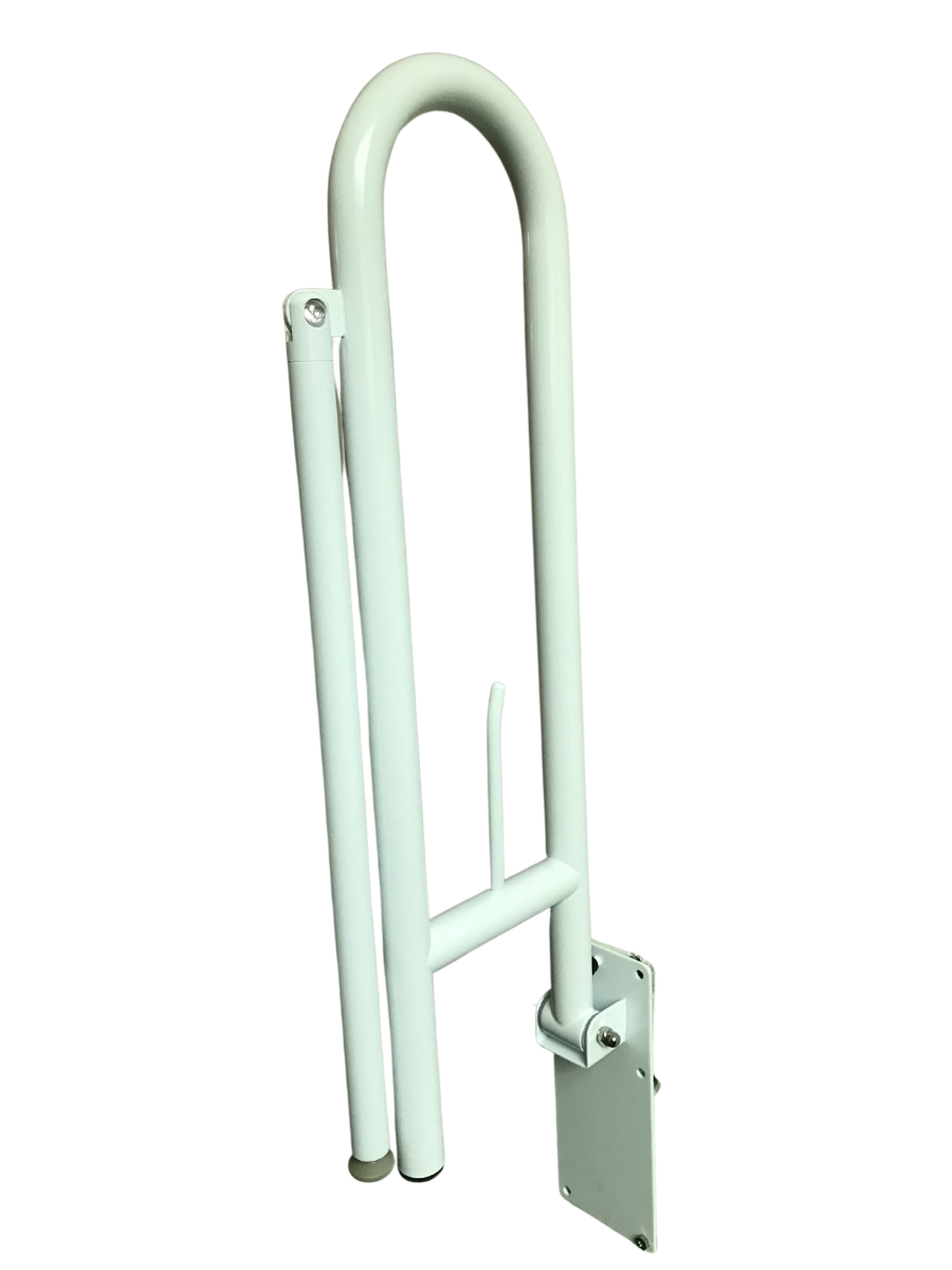 Bariatric Toilet Safety: Shop Ozwashroom's Premium Drop Down Grab Rail!