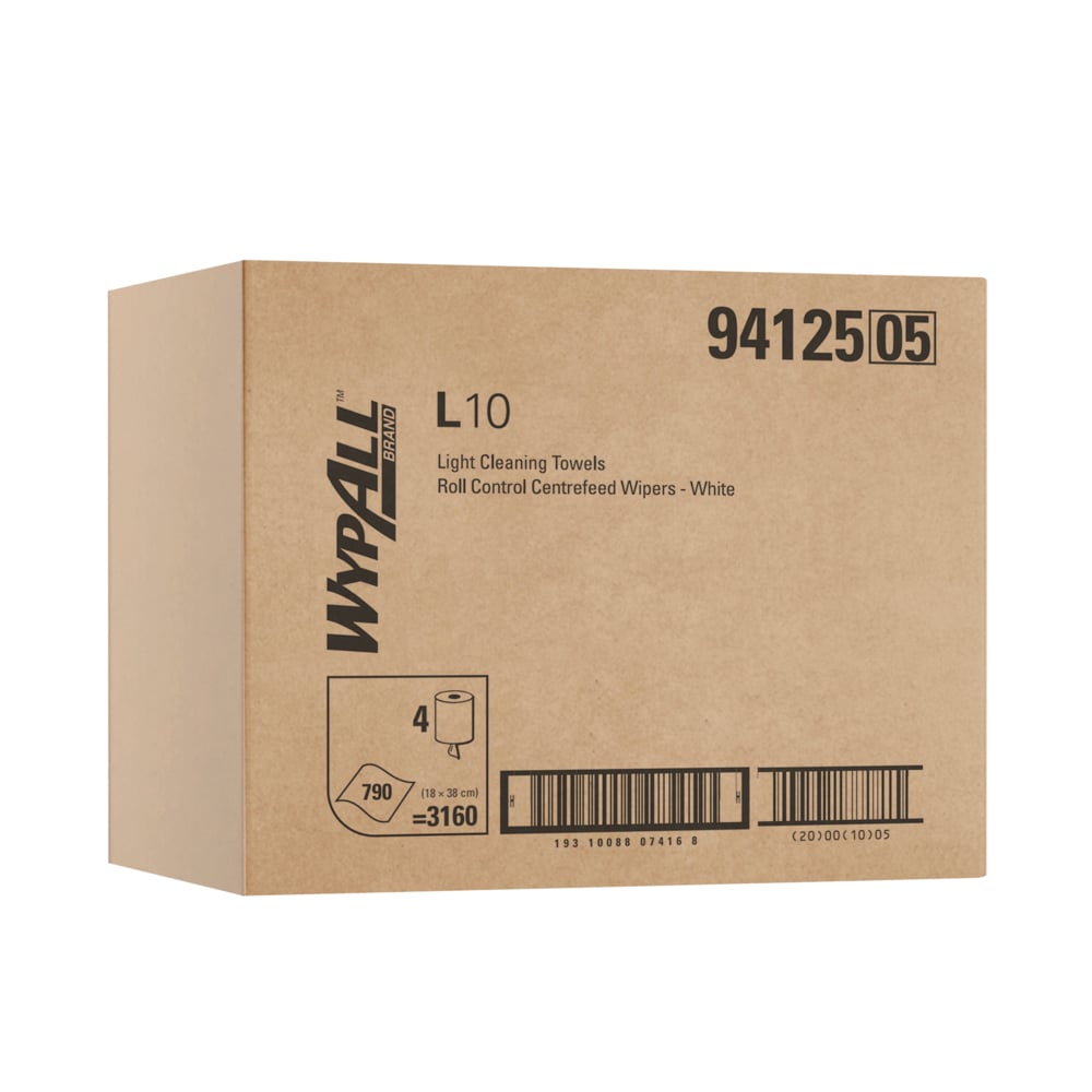 WYPALL® L10 White Centrefeed Wiper Roll – Single Use Disposable