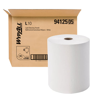 WYPALL® L10 White Centrefeed Wiper Roll – Single Use Disposable