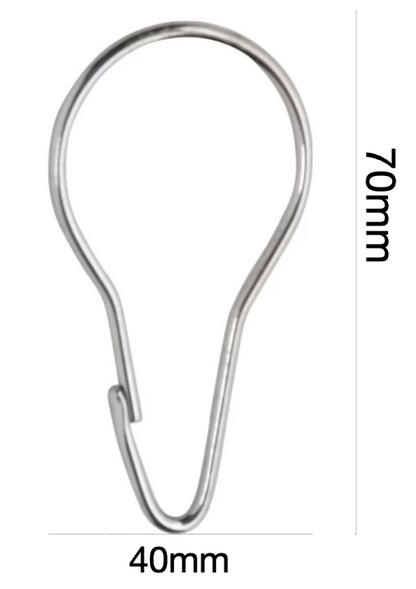 Ozwashroom Shower Curtain Hooks Set of 12