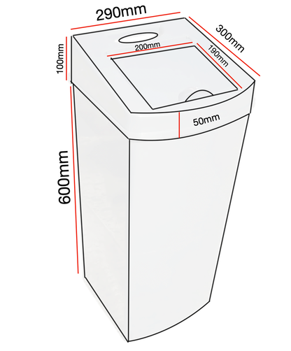Nappy Bin Sanitary Disposal Unit 42L