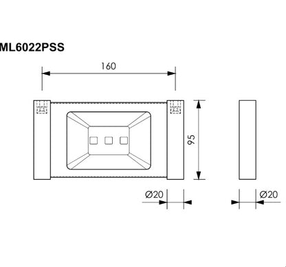 Lawson Soap Dish in Polished Stainless Steel ML6022PSS