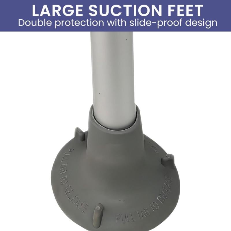 shower chair with suction legs on a bathroom floor secure, OzWashroom