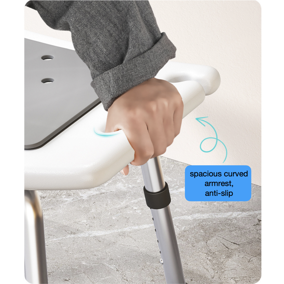 Shower Chair Safe, Non-Slip, Comfortable, Easy Set up