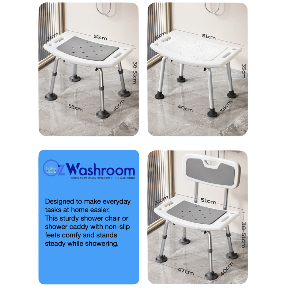 Shower Chair Safe, Non-Slip, Comfortable, Easy Set up