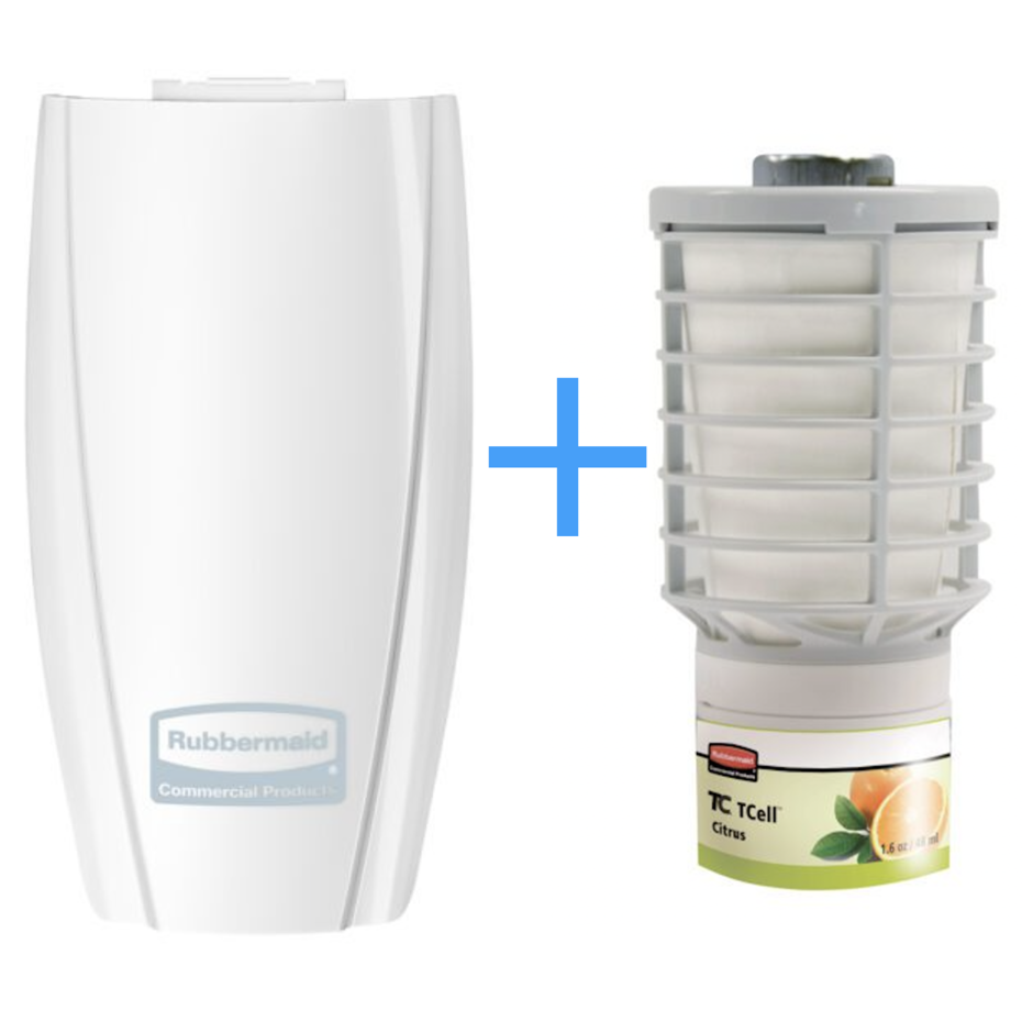 Rubbermaid CirculAir 90 refill and dispenser FOC bundle