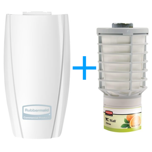 Rubbermaid Tcell and dispenser bundle
