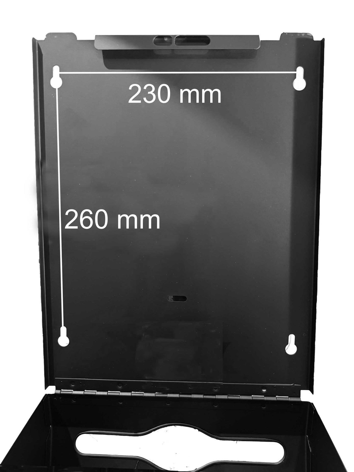 Black Powder Coated Stain Stainless Slim Paper Towel Dispenser