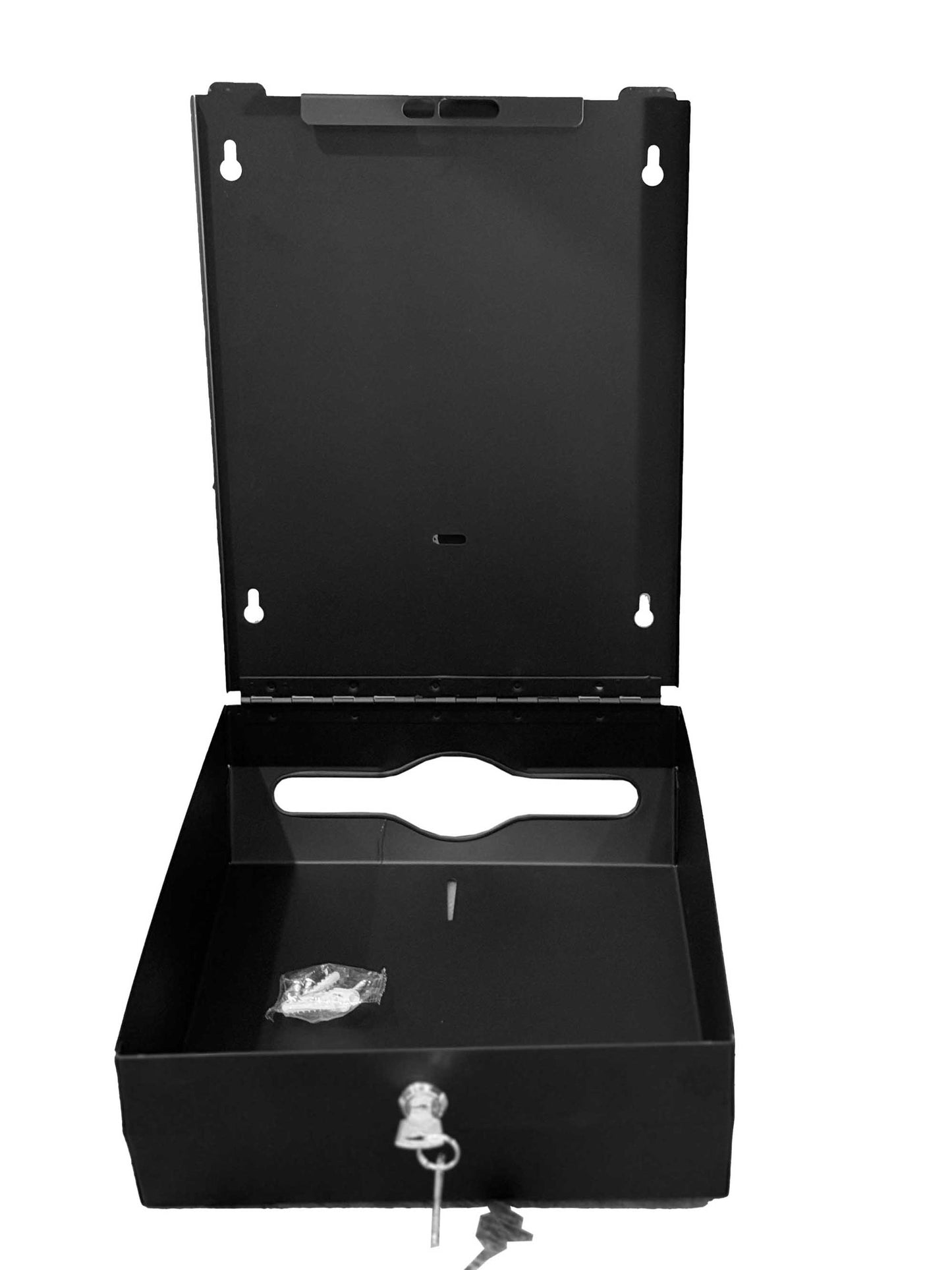 Black Powder Coated Stain Stainless Slim Paper Towel Dispenser