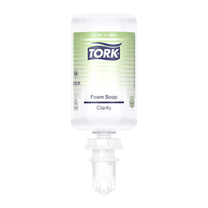 Tork Clarity Foam Soap 520201 refill – 99% natural origin, sustainable foam hand soap for commercial washrooms