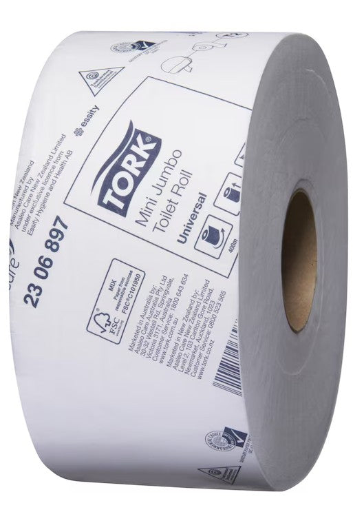 Tork Mini Jumbo Toilet Roll 1ply Universal 
