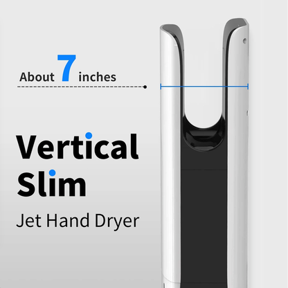 Vortex Jet Hand Dryer, Compact Elegant For Commercial Bathrooms. IP24 rating.