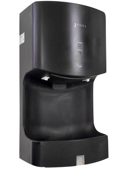 Vortex Black Mini Jet Hand Dryer with Filter & Water Tray ozwashroom