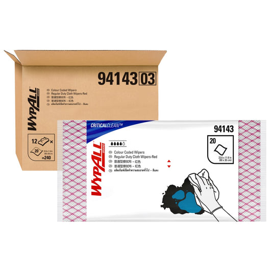 WYPALL  Red  Color Coded Wipers for washroom