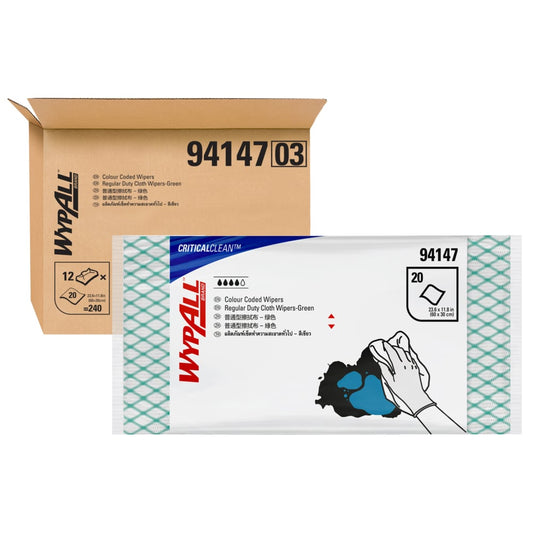 WYPALL Green Color Coded for Food Prep & Service Use