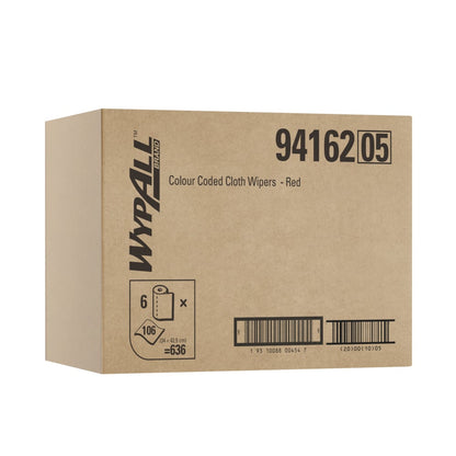 WYPALL Color Coded Wipers Red Cleaning