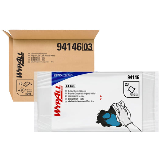 WYPALL® White cleaning wipers for Janitorial use in healthcare settings