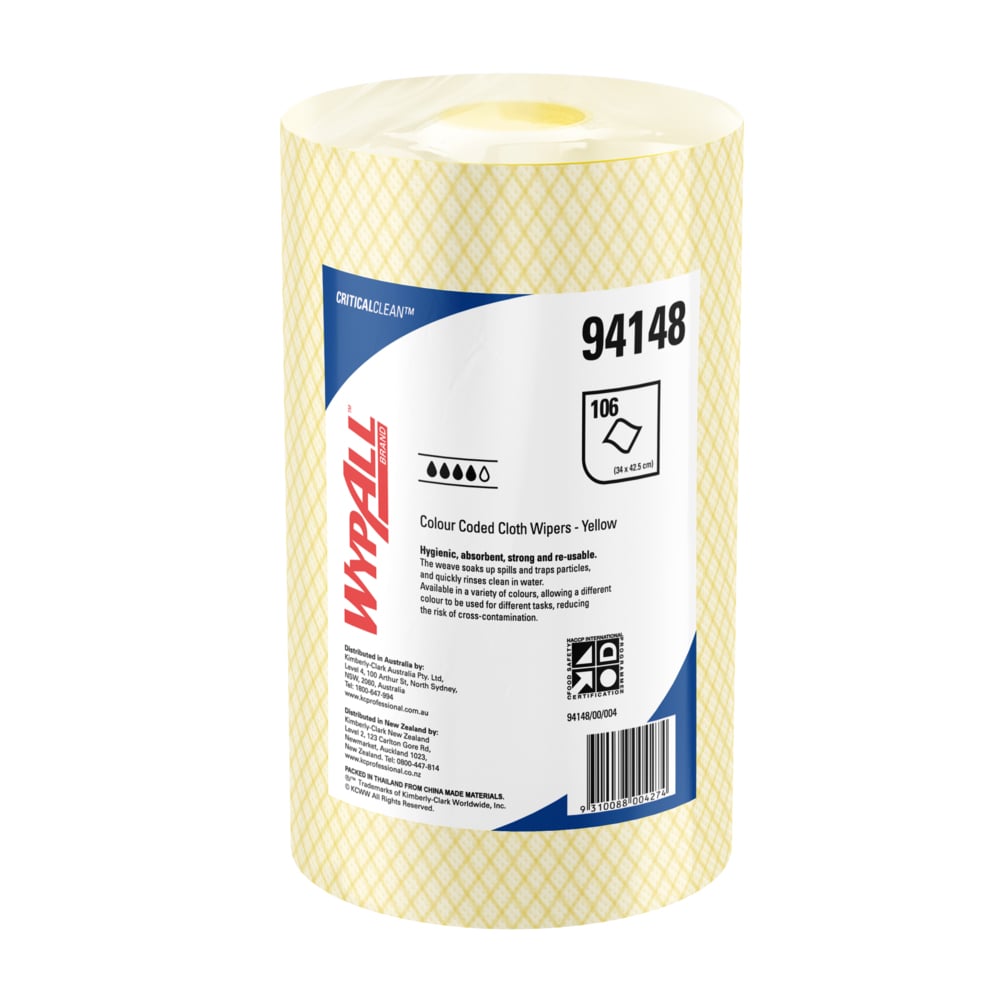 WYPALL® Yellow Color Coded for Janitorial use