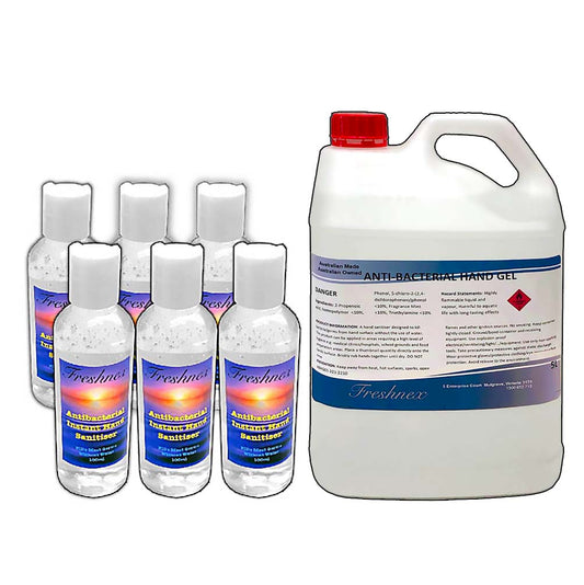 Anti-Bacterial Hand Sanitising Gel 5 Litre ABG1 + 6 x ABG100.