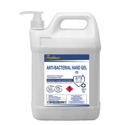 ABG1-P  Anti-Bacterial Hand Sanitising Gel 5L with pump