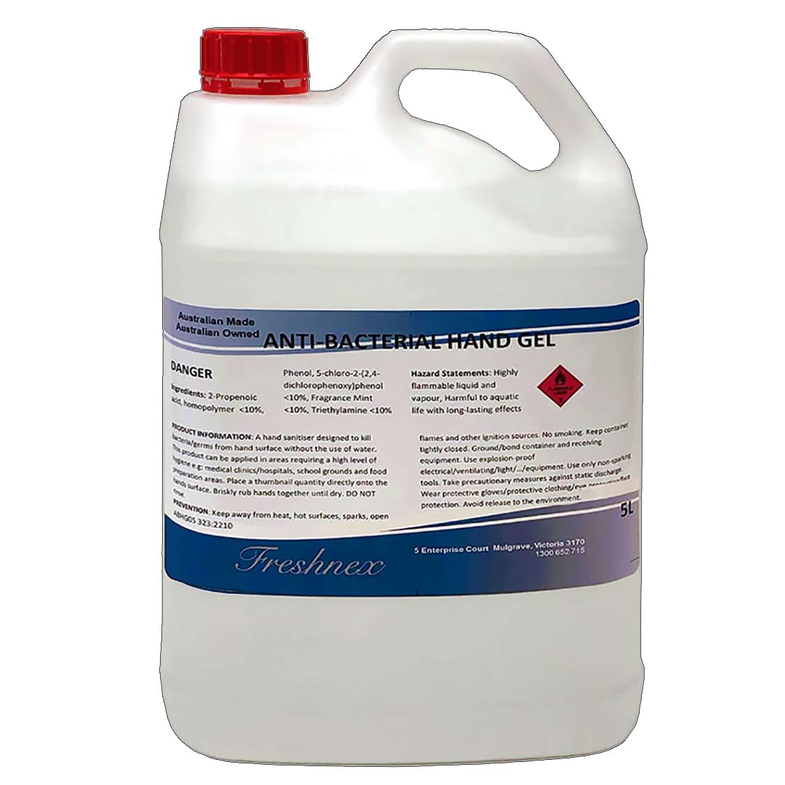 ABG1-P  Anti-Bacterial Hand Sanitising Gel 5L with pump