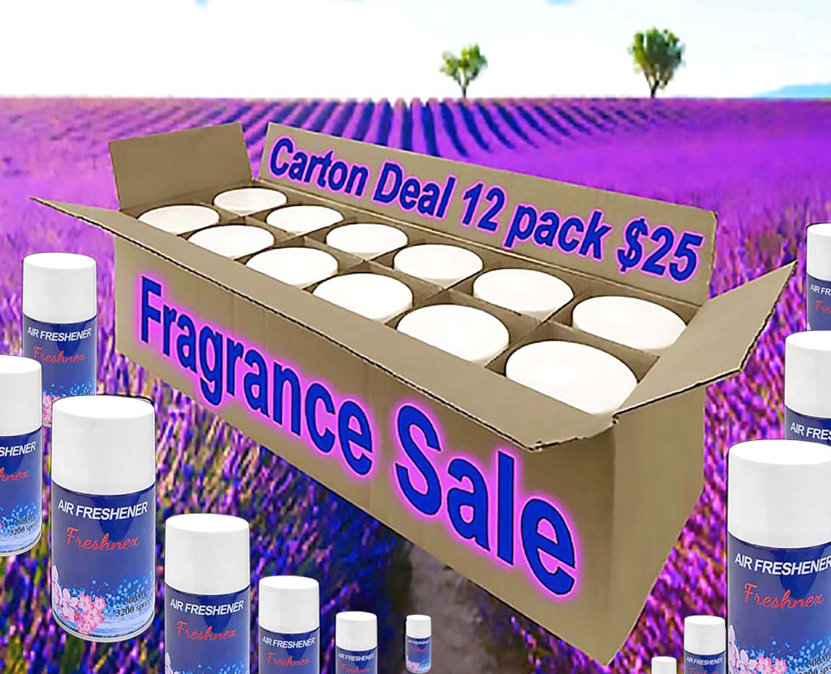 AF12PACK Carton of Fragrance Spray Cans x12