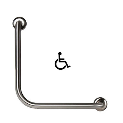 ANMB_MLR112 Metlam Antimicrobial Coated Ambulant 450mm 90° Grab Rail