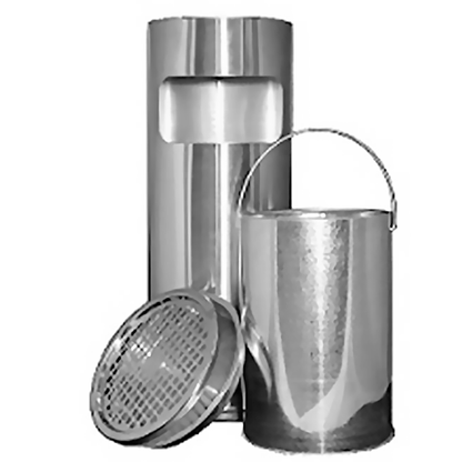 AS009 Stainless Steel Floor Standing Waste Bin & Ashtray