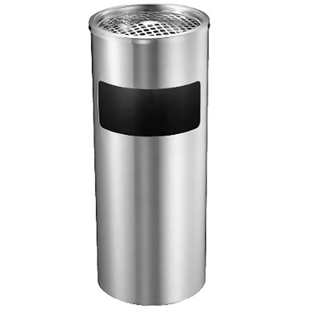 AS009 Stainless Steel Floor Standing Waste Bin & Ashtray