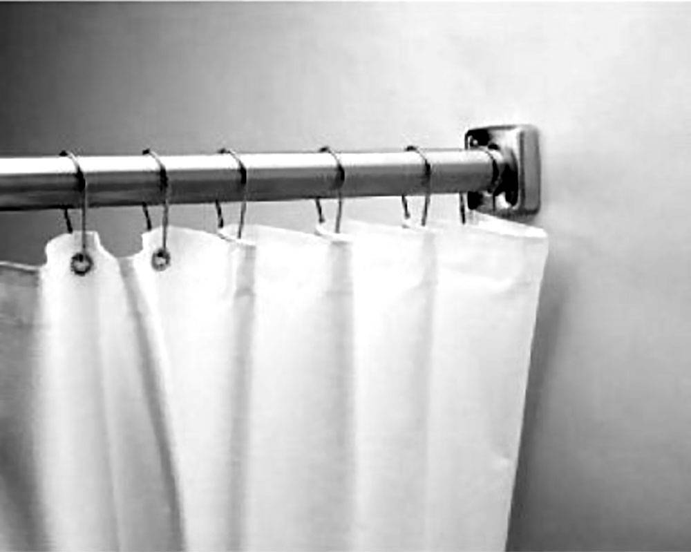 Bobrick Shower Curtain and Hooks B204