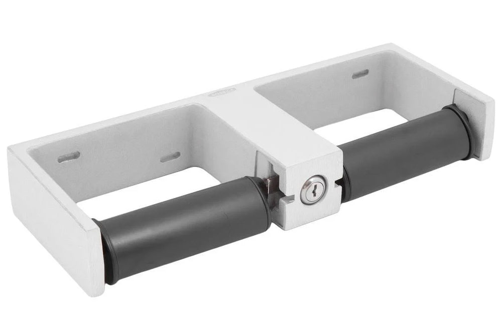 Bobrick Twin Toilet Roll Holder Lockable Anti-Theft