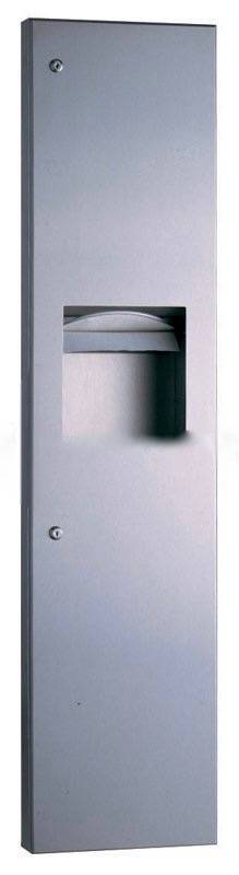 B38032 Bobrick Semi Recessed Towel Dispenser & Waste Bin