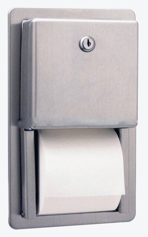 B3888 Bobrick Recessed Toilet Roll Holder