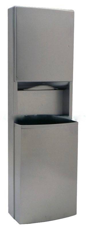 B43949 Bobrick Large Paper Towel and Waste Contura