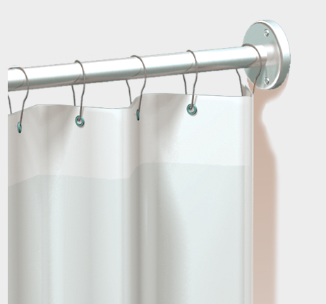 SHOWER CURTAIN HOOKS