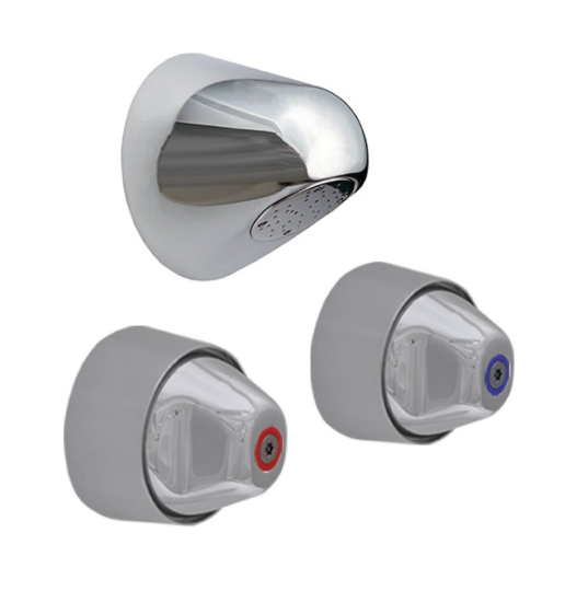 RBA Coolum Commercial Showerhead and Handles Kit
