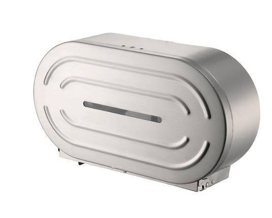 JD995-304 S'Steel Twin Jumbo Toilet Roll Dispenser