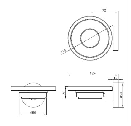 JDM-6810-21 JD Macdonald Soap Dish