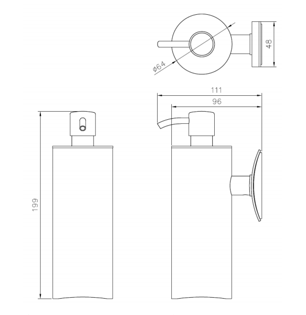 JDM-6899-28 JD Macdonald Soap Dispenser