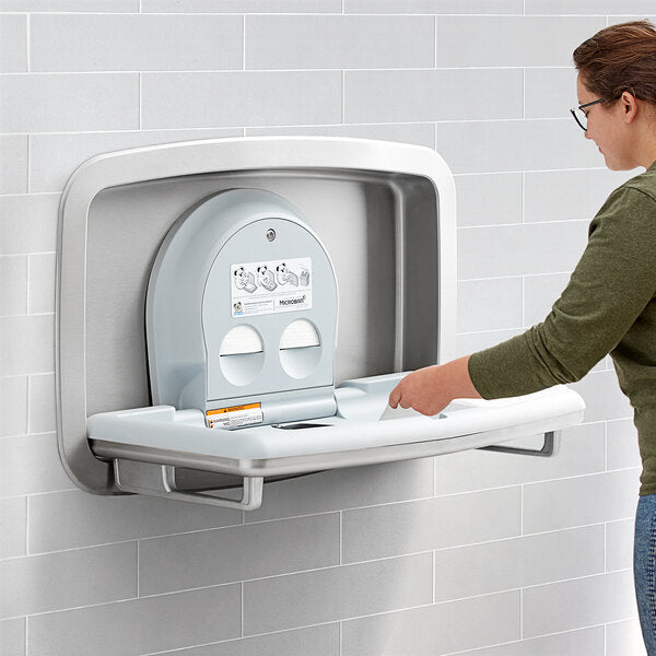 Koala Kare Recessed Baby Change Station S'Steel Horizontal