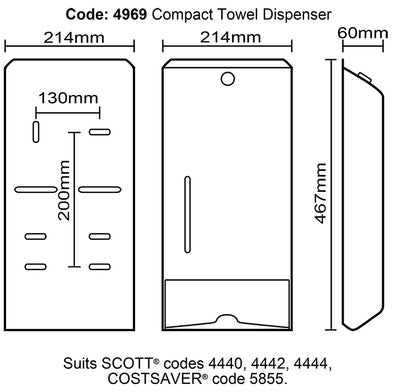 Kimberly Clark Compact Towel Dispenser 4969