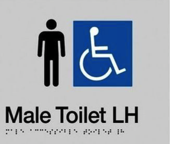 Male Disable Left Hand Toilet