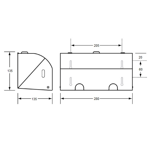 Metlam Dual Lockable Toilet Roll Holder Disable Compliant