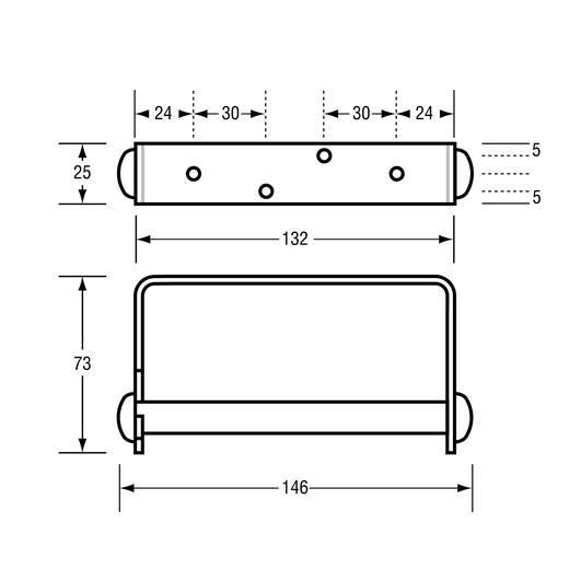 Metlam Stainless Steel Single Toilet Roll Holder