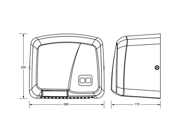 ML1800 Auto Operation ABS Hand Dryer