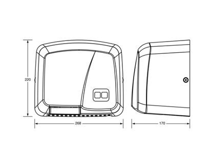 ML1800 Auto Operation ABS Hand Dryer